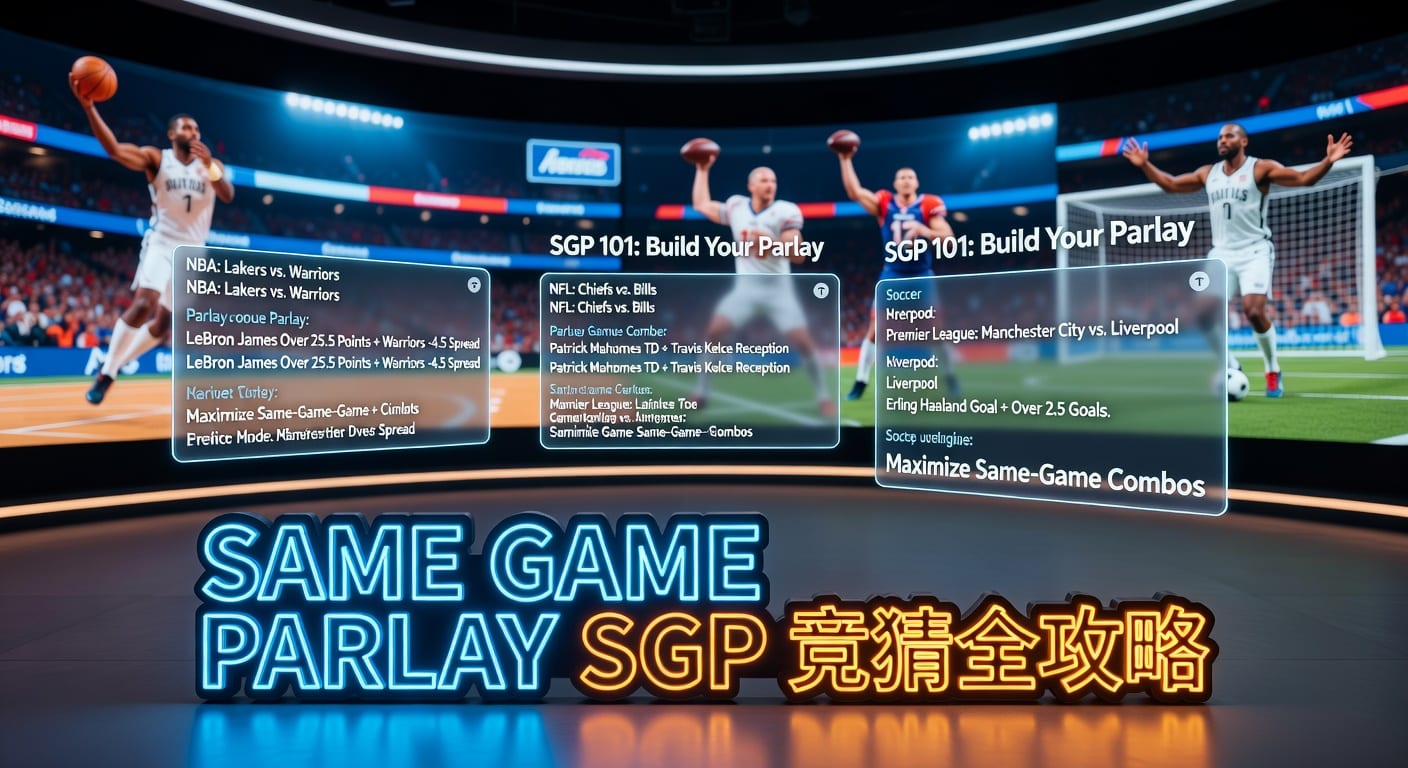Pinnacle平博 Same Game Parlay (SGP) 玩法解析与策略
